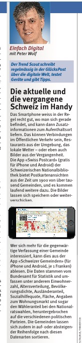 EinfachDigital Alte und aktuelle Schweiz im Handy