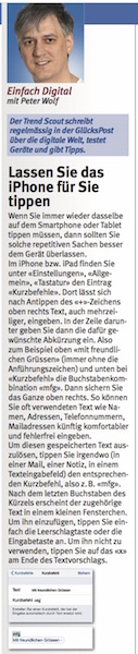 EinfachDigital iPhone tippen