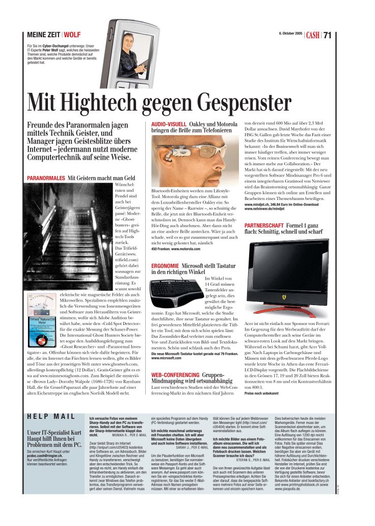 Mit Hightech gegen Gespenster