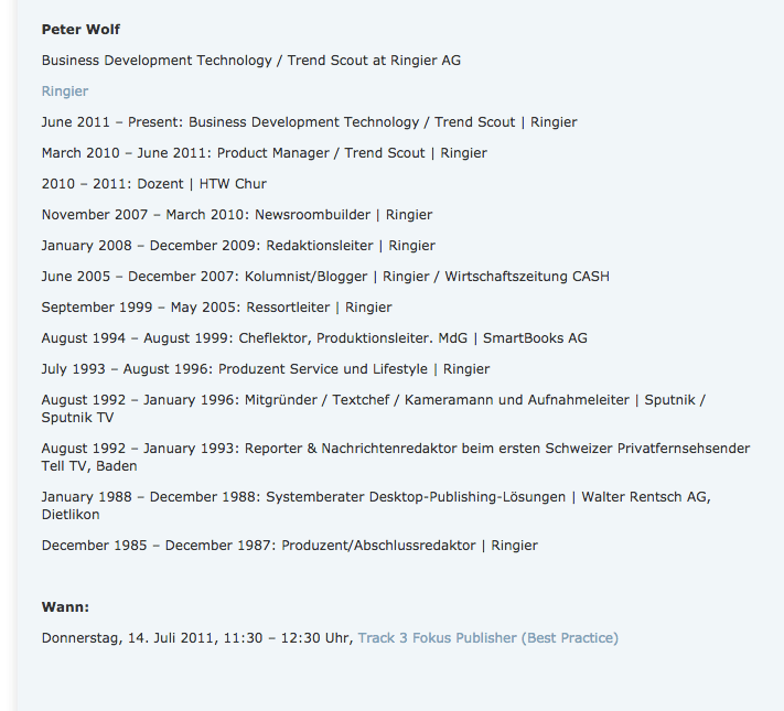20110714 Werbeplanung at Ankündigung